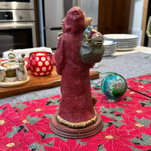 Santa Claus St. Nicholas Resin Figure ~10-1/2" Tall Excellent Condition - Picture 4 of 8